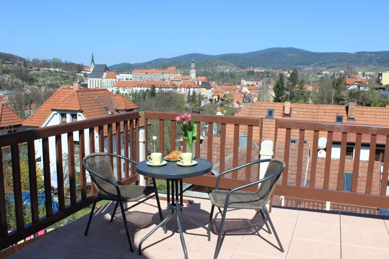 Ubytování s vyhlídkou Český Krumlov Exterior foto